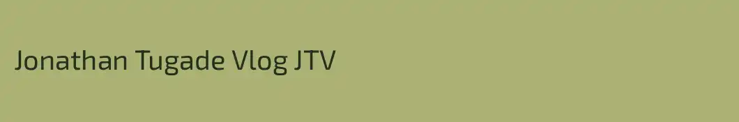 Jonathan Tugade Vlog JTV